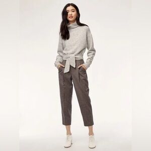 Aritzia Wilfred Chambery Pants in Brown Twill women’s size 4